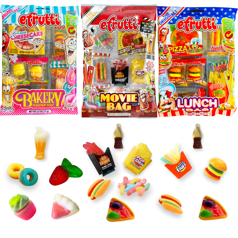 eFrutti Theme Bag Gummi Candy Lunch Bag Movie Bag Bakery Shoppe Bag