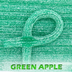 Green Apple Gummi Straws Sour Gummi Candy