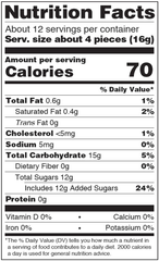 Hopjes Coffee Candy Nutrition Facts