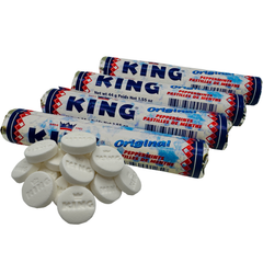 Original King Peppermint Rolls | Passtilles De Menthe | Product of Netherlands | 4 rolls of 1.55 oz